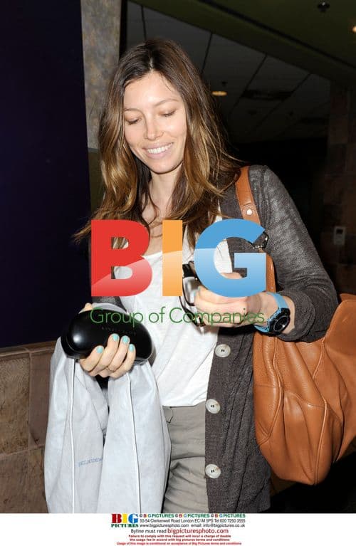 Jessica Biel Arrives at Miami Airport