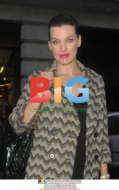 Milla Jovovich Exits London Hotel