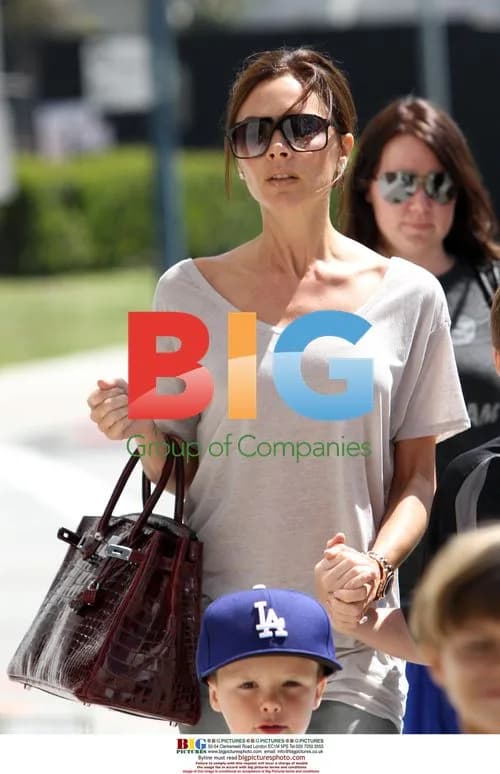 Beckhams Take Kids to Pinkberry in LA