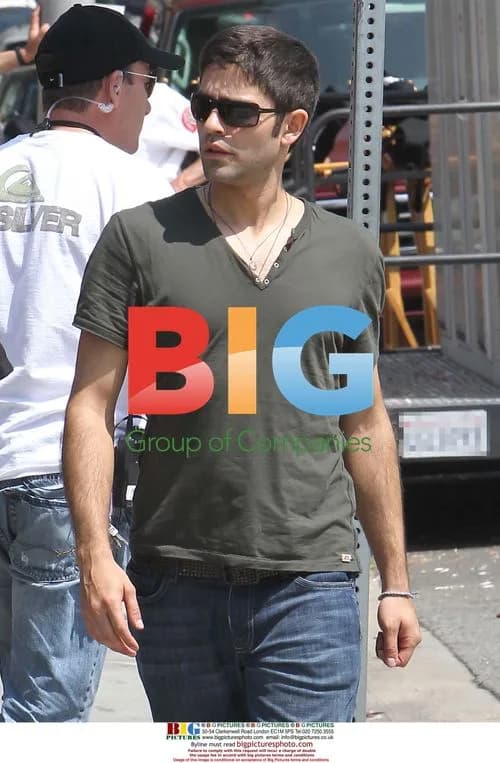 Adrian Grenier Filming 'Entourage' in LA
