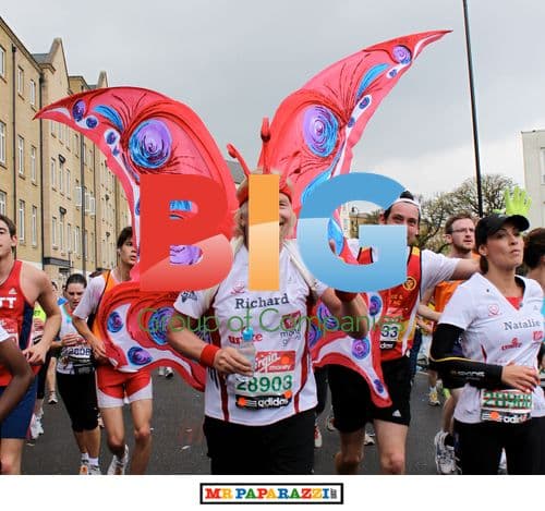 Celebrities Run London Marathon