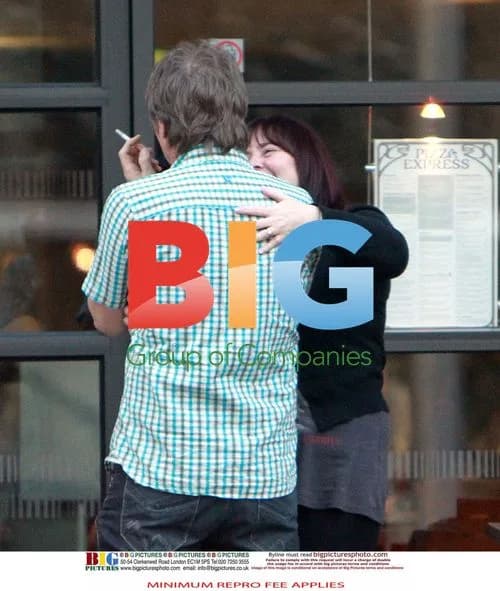Coleen Nolan Smoking Outside PizzaExpress