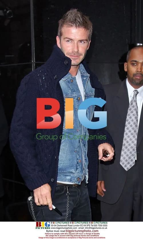 David Beckham Arriving at GMA Studios