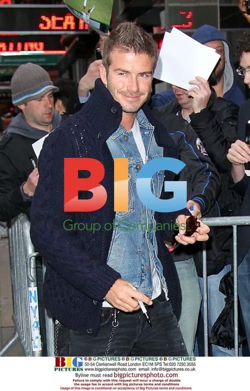 David Beckham Arriving at GMA