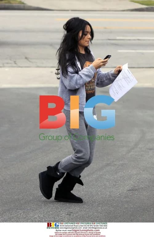 Vanessa Hudgens Leaves Studio with Script