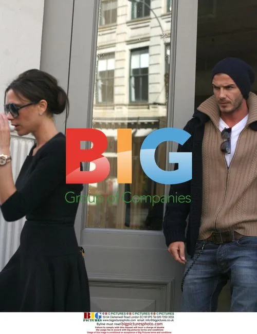 Victoria and David Beckham Shopping in Soho