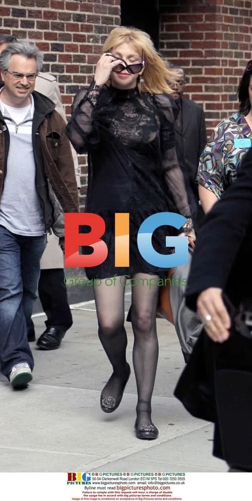Courtney Love Leaves Late Show Taping