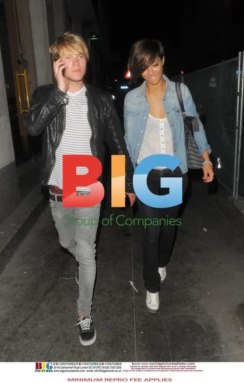 Frankie Sandford and Dougie Poynter Leaving Punk Club