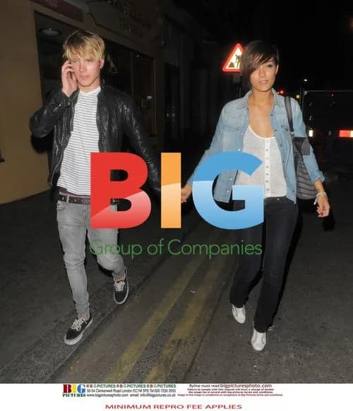Frankie Sandford and Dougie Poynter Leaving Punk Club