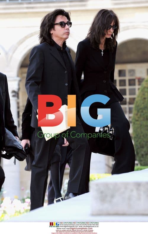 Jean Michel Jarre at mother\'s funeral