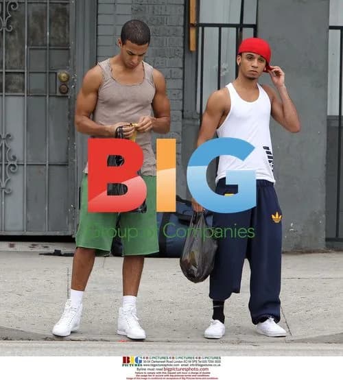 JLS Bandmates Take Break From Rehearsal
