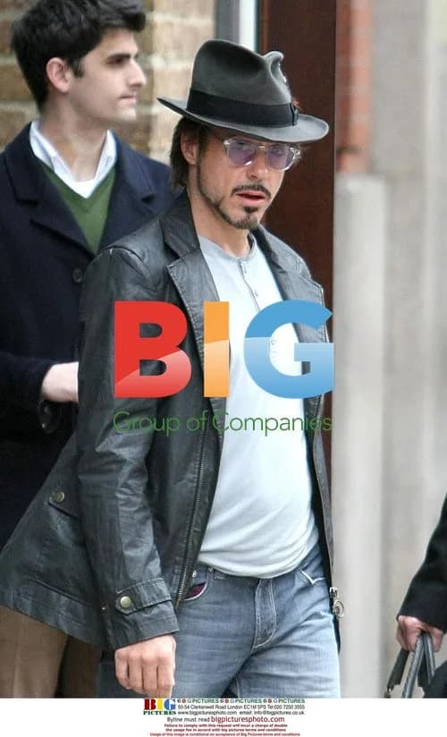Robert Downey Jr. leaves NYC hotel with wife