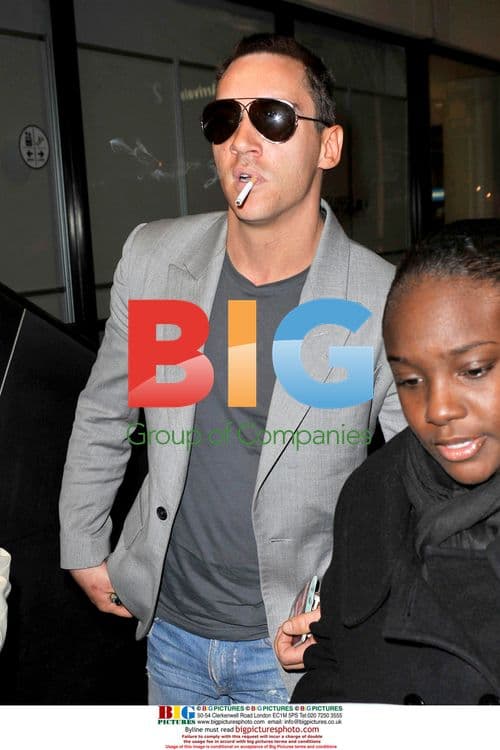 Jonathan Rhys Meyers and Girlfriend Arrive at LAX