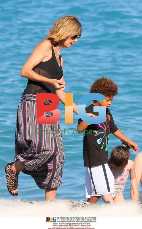 Heidi Klum and Children in Nice, France