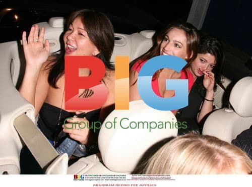 Kelly Brook Enjoys Night Out With Friends