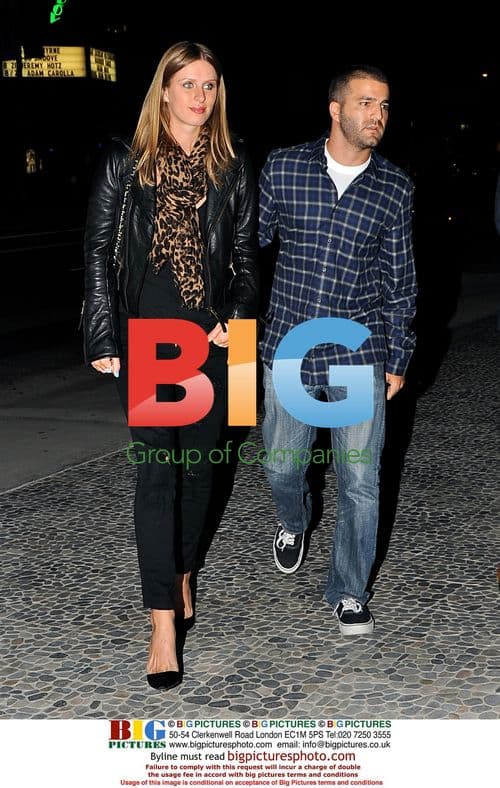 Nicky Hilton and Dave Katzenberg at Red O