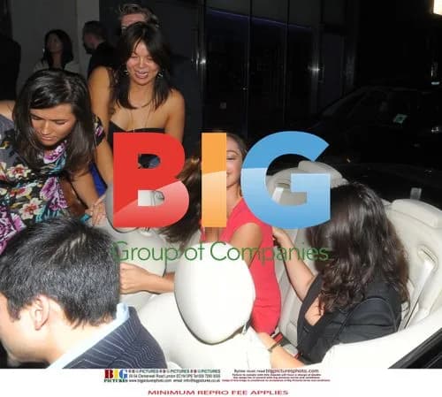 Kelly Brook out with friends at Ivy Club