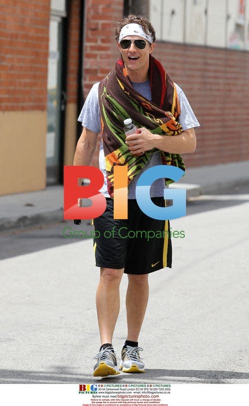 Actor Matthew McConaughey Exercises in Studio City