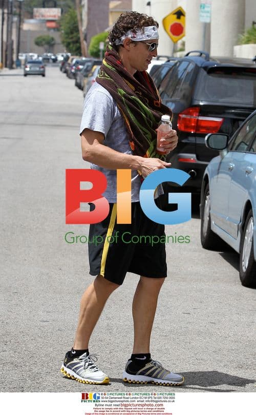 Matthew McConaughey Workout in Studio City