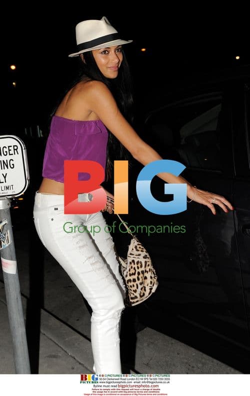 Nicole Scherzinger Dines at Red O