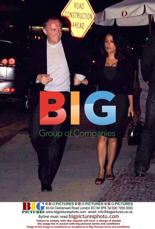 Salma Hayek and Francois-Henri Pinault dining