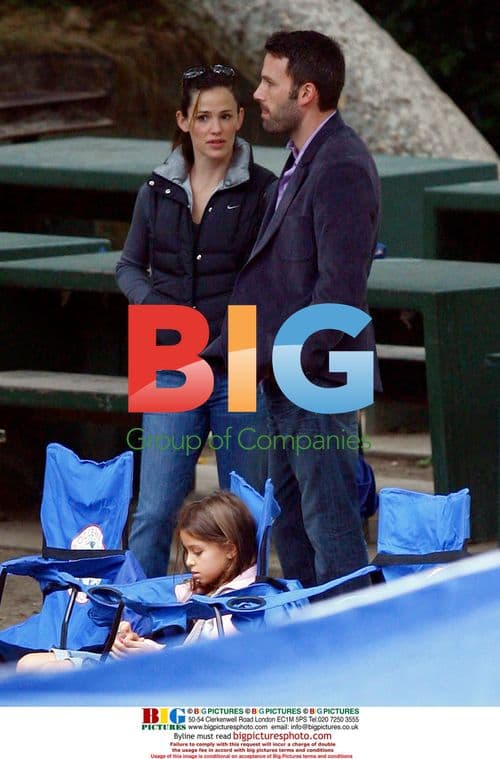 Ben Affleck and Jennifer Garner with kids soccer