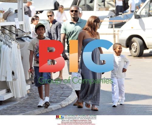 Marcel Desailly and family in Saint-Tropez
