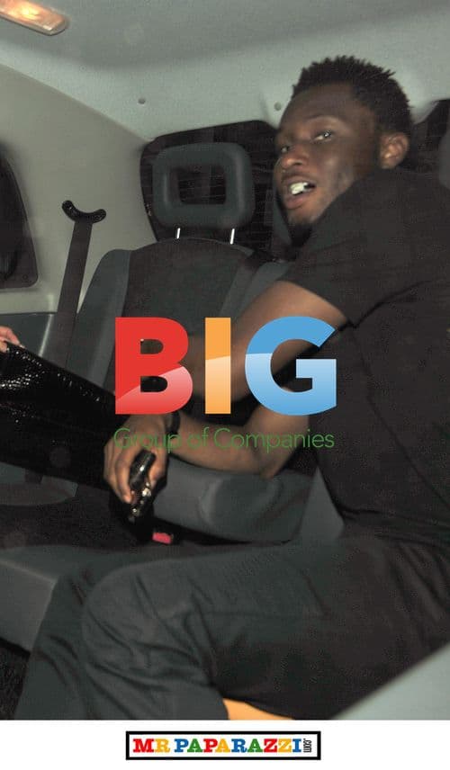 John Obi Mikel and Mystery Woman in Taxi