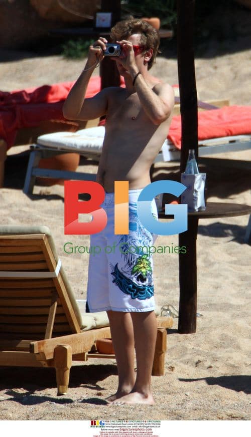 Sebastian Vettel on Sardinia Vacation