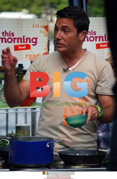 Chef Gino D'Acampo outside ITV Studios