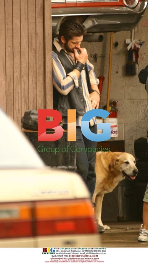 Gerard Butler on set of 'Machine Gun Preacher'