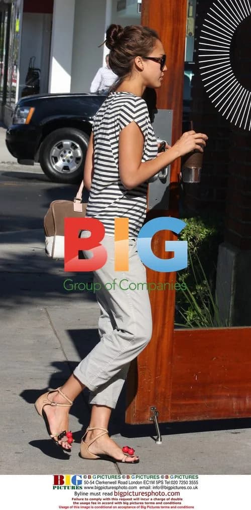 Jessica Alba at Salon