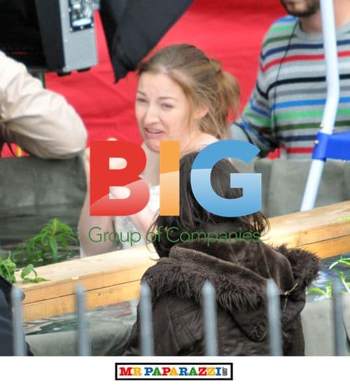 Kelly MacDonald on 'Decoy Bride' Set