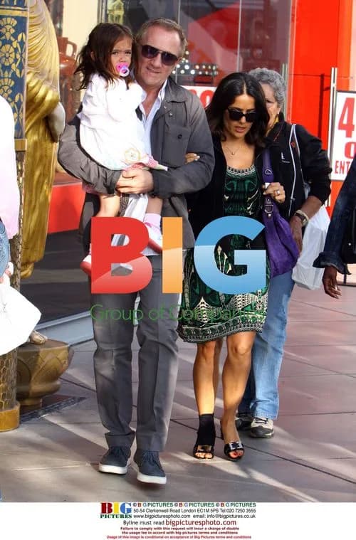 Salma Hayek and Family Shop at Mall