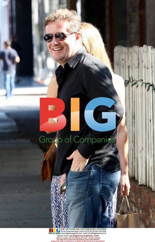 Piers Morgan and Celia Walden Leaving The Ivy