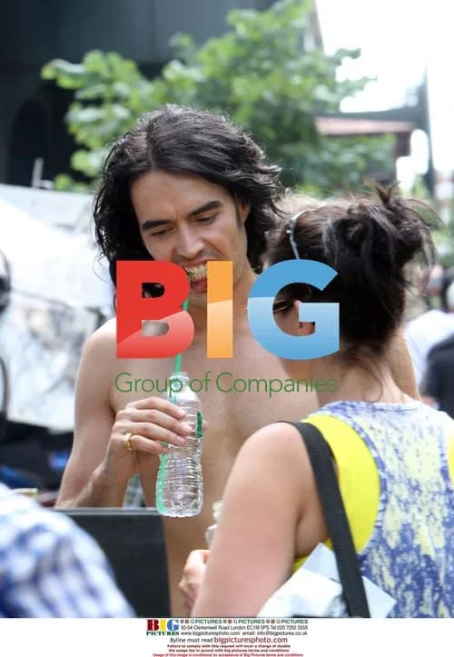 Russell Brand on set of 'Arthur' in NYC