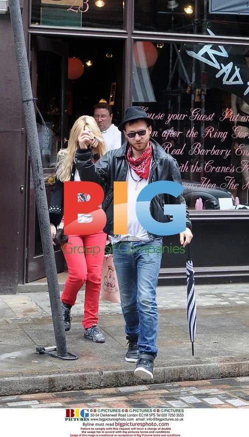 Mischa Barton and Lee Tinklin leaving CoCo de Mar in Soho, London