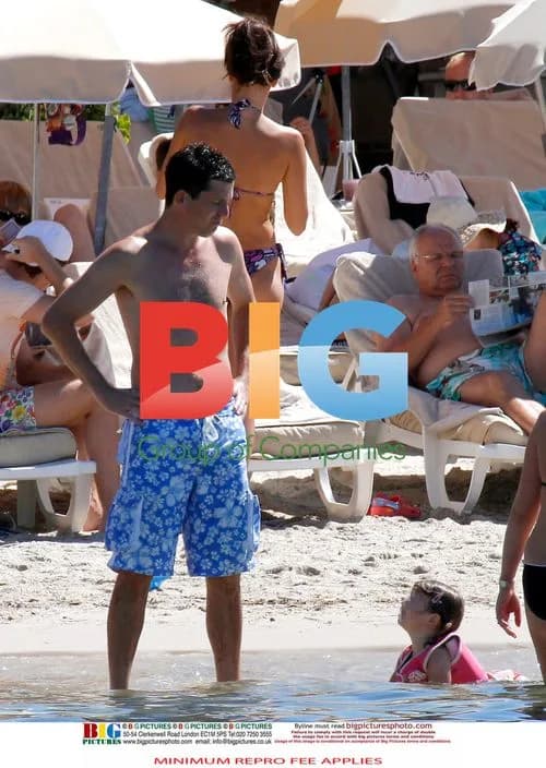 Tim Henman with Family at Beach in France