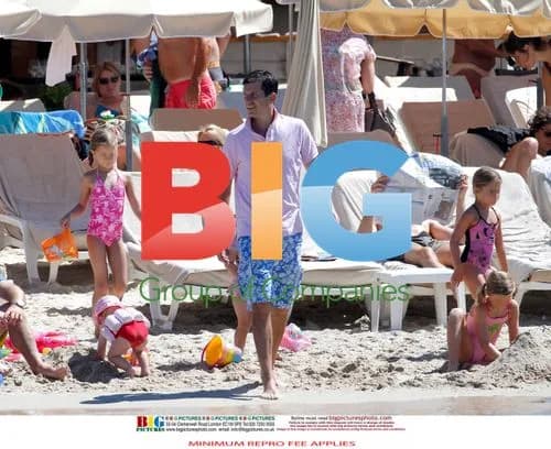 Tim Henman Enjoys Family Beach Vacation in France