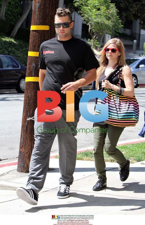 Brody Jenner and Avril Lavigne Leaving Cheryl Cole's Apartment