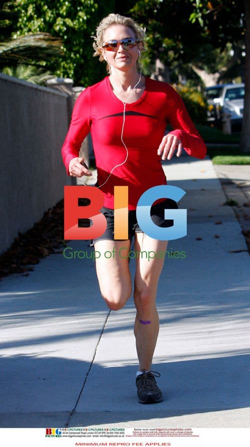 Renee Zellweger Jogging in Brentwood
