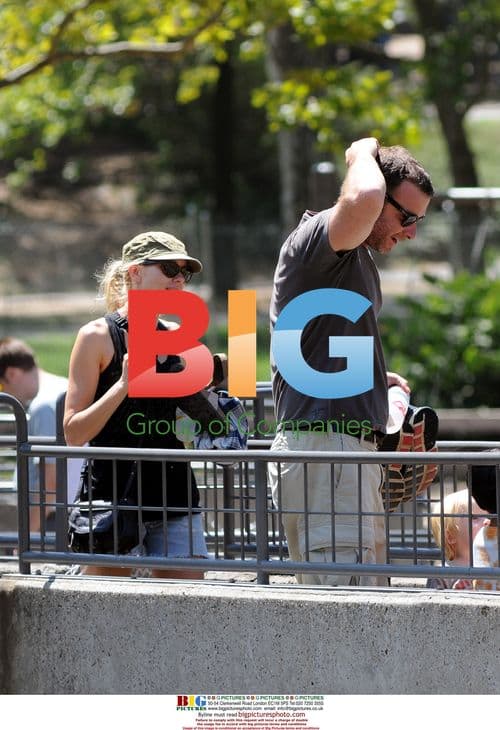 Naomi Watts and Liev Schreiber with kids in NYC