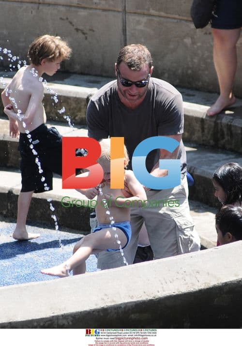 Naomi Watts and Liev Schreiber with Kids in NYC