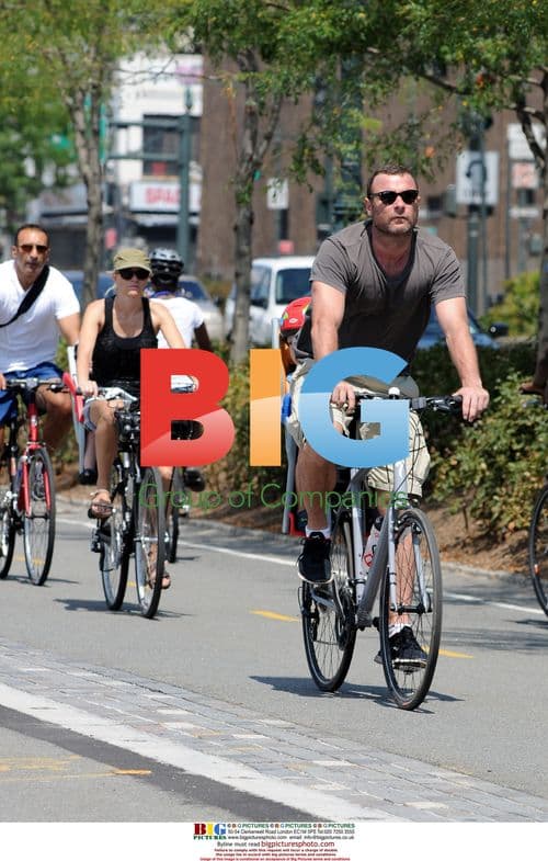 Naomi Watts and Liev Schreiber with kids in NYC