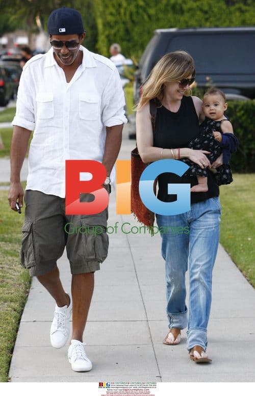 Ellen Pompeo and family in LA