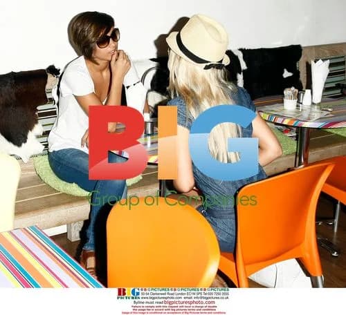 Frankie Sandford and Mollie King at Portobello Juice Bar