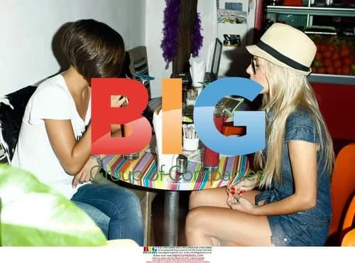 Frankie and Mollie from The Saturdays in London