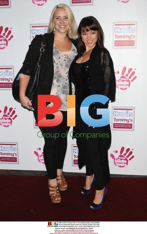 Claire Richards and Lisa Scott-Lee at Huggies Event