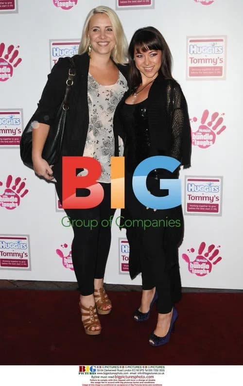 Claire Richards and Lisa Scott-Lee at Huggies Event