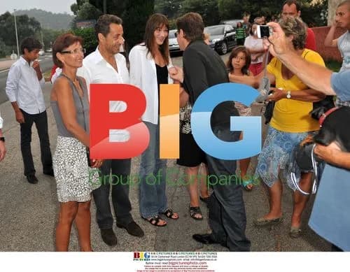 Nicolas Sarkozy and Carla Bruni Sarkozy in South of France